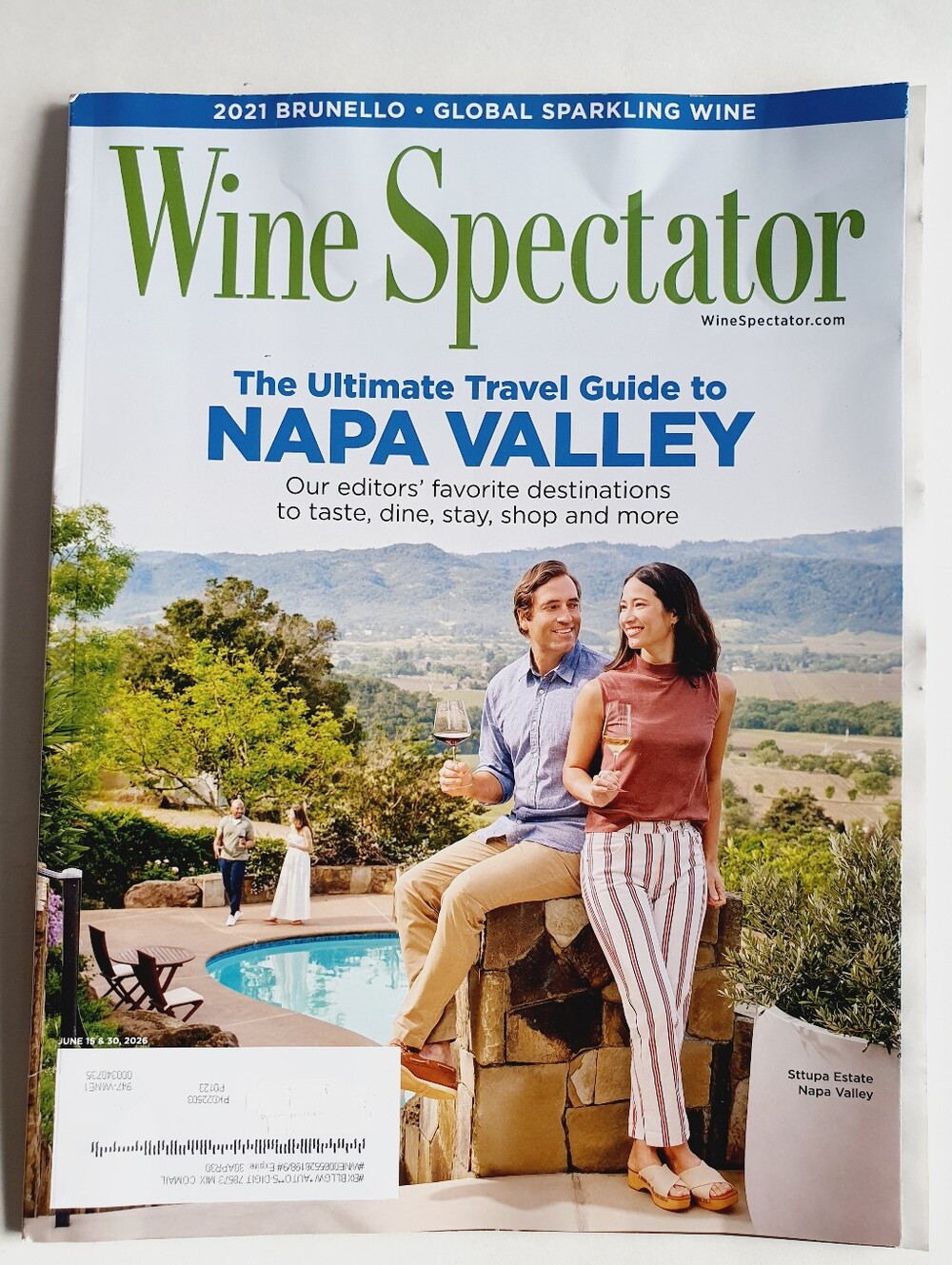 Wine Spectator Magazine June, 2026 - Napa Valley Travel Guide